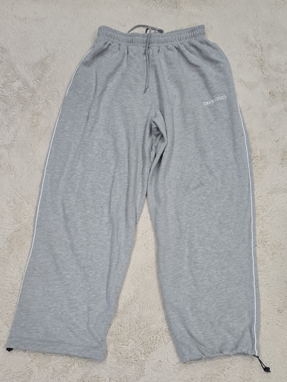 Iets Frans Women's Gray Track Joggers with Side Piping